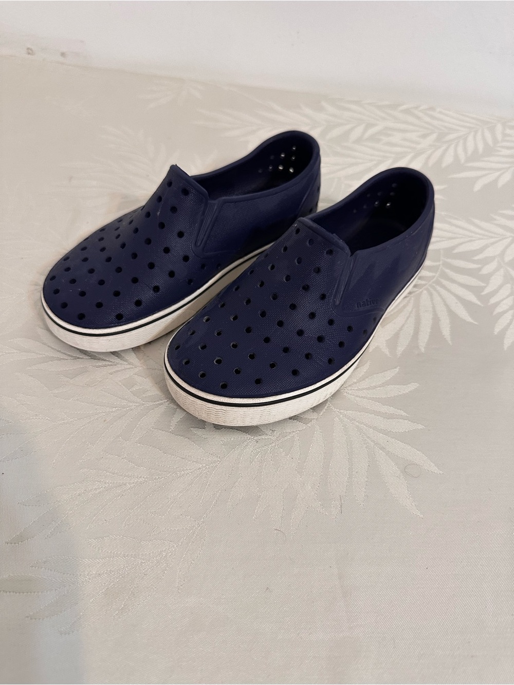 Native Men's Navy Perforated Slip-On Loafers